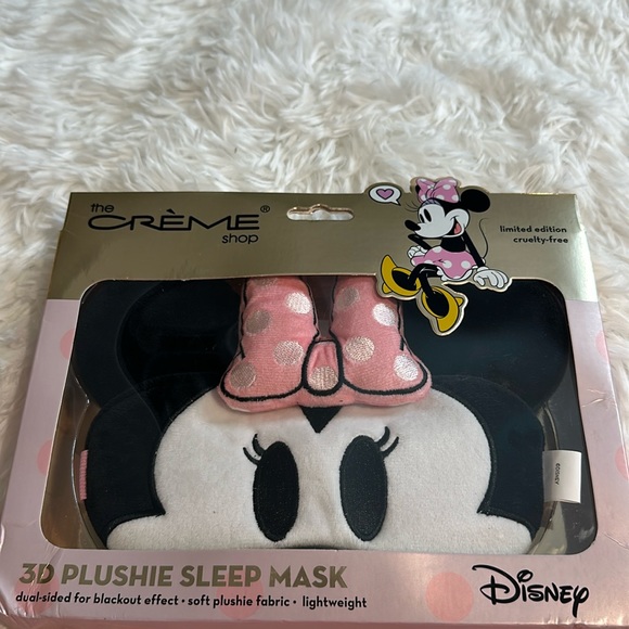 The Crème Shop Disney Minnie Mouse 3D Plushie Sleep Mask Limited Edition - Picture 1 of 4